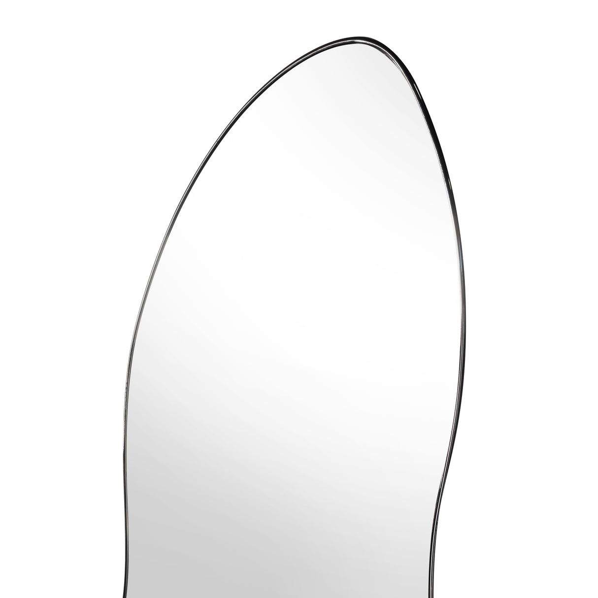 Espejo de Pared Blue Plateado 150x60cm Asimetrico sin Marco