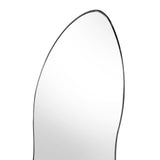 Espejo de Pared Blue Plateado 150x60cm Asimetrico sin Marco
