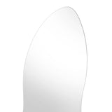 Espejo de Pared Blue Plateado 150x60cm Asimetrico sin Marco
