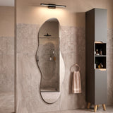 Espejo de Pared Blue Plateado 150x60cm Asimetrico sin Marco