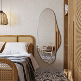 Espejo de Pared Blue Plateado 150x60cm Asimetrico sin Marco - Espejos Decorativos | Bylmo