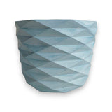 Matera de mesa Carlota Azul Petróleo 19x15cm de Cemento Circular de 4.3 Litros - Jardineria | Bylmo
