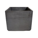 Matera de mesa Eloisa Gris Oscuro 15x15cm de Cemento Cuadrado de 3.4 Litros - Jardineria | Bylmo