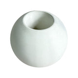 Matera de mesa Luna Mármol Negro 12x12cm de Cemento Circular de 1.4 Litros - Jardineria | Bylmo