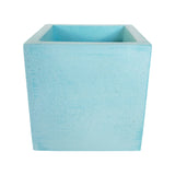 Matera de mesa Eloisa Petty Aguamarina 12x12cm de Cemento Cuadrado de 1.7 Litros - Jardineria | Bylmo