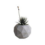 Matera de mesa Laia Gris 7x8cm de Cemento Circular de 0.3 Litros - Jardineria | Bylmo