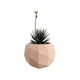 Matera de mesa Laia Nude 7x8cm de Cemento Circular de 0.3 Litros - Jardineria | Bylmo