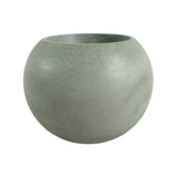 Matera de mesa Luna Verde Oliva 6x7cm de Cemento Circular de 0.2 Litros - Jardineria | Bylmo