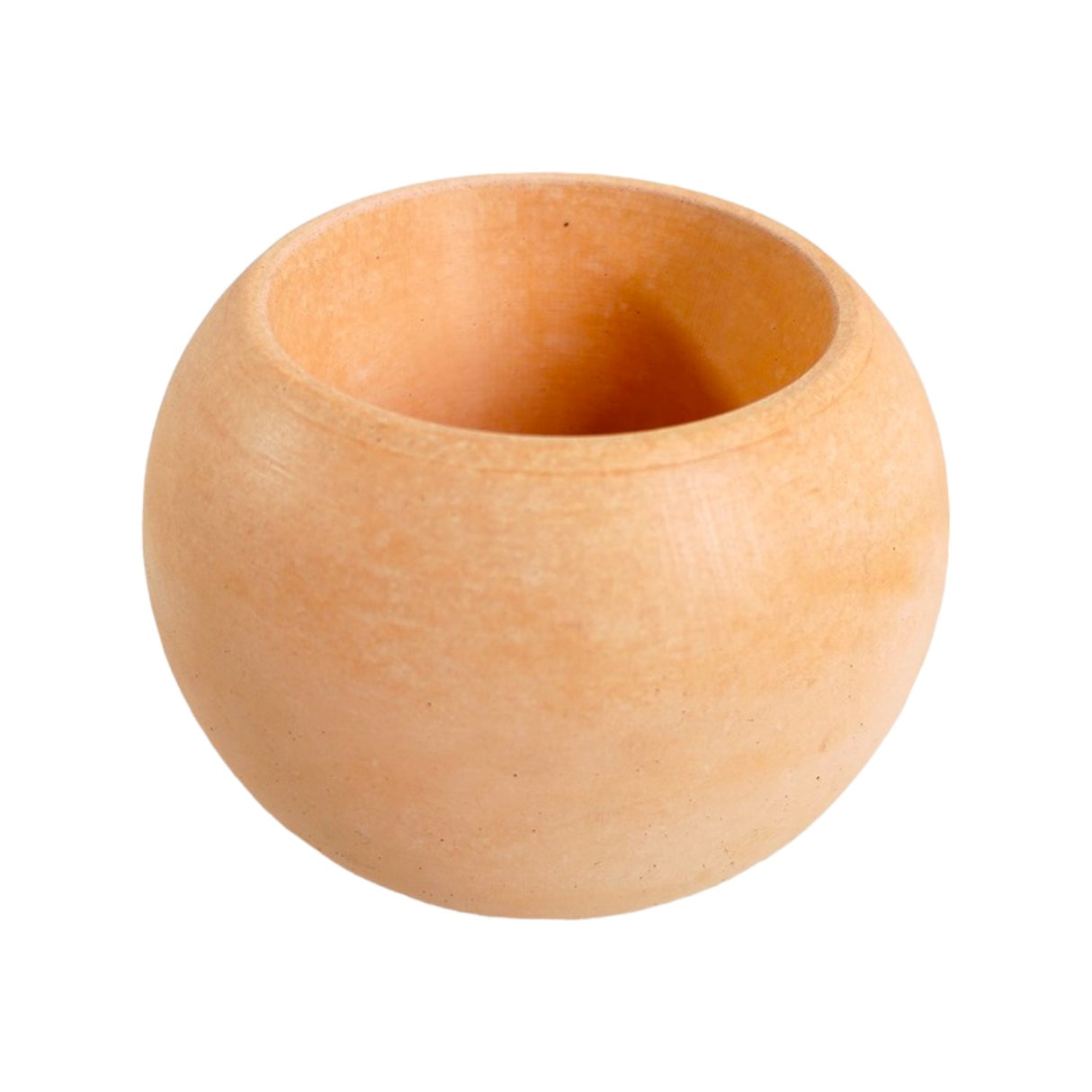 Matera de mesa Luna Terracota 6x7cm de Cemento Circular de 0.2 Litros - Jardineria | Bylmo