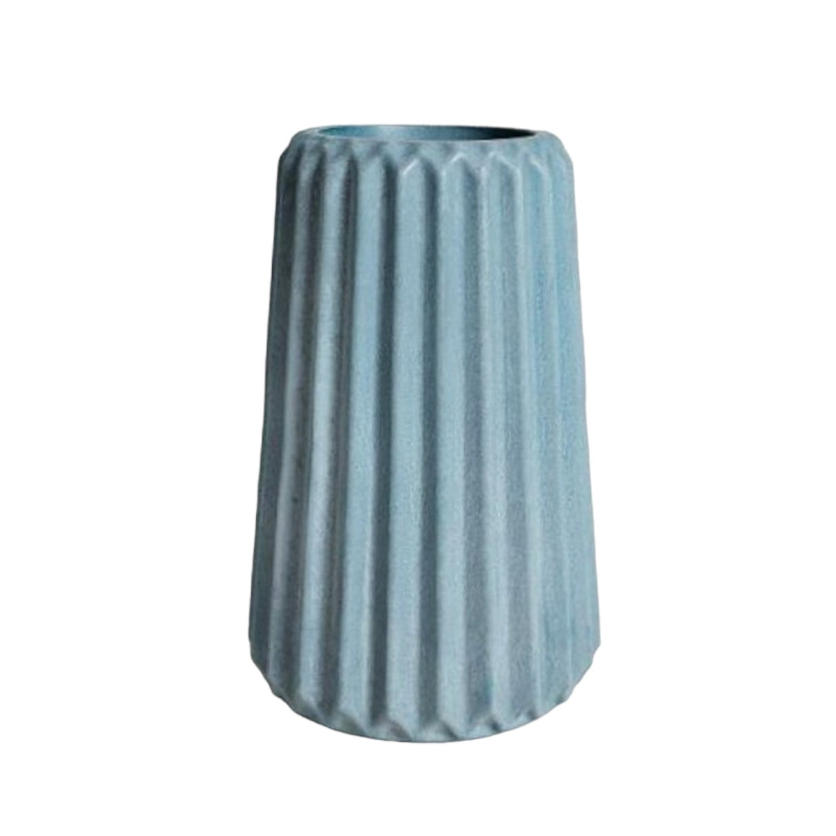 Florero Adamaris Azul Petróleo 7x15cm de 0.37 Litros con Acabado Mate - Jardineria | Bylmo