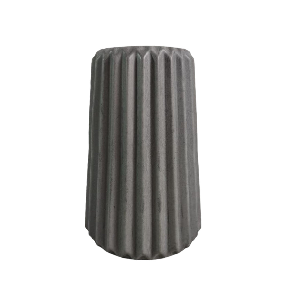 Florero Adamaris Gris Oscuro 7x15cm de 0.37 Litros con Acabado Mate - Jardineria | Bylmo