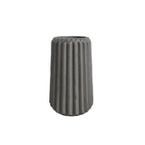 Florero Adamaris Gris Oscuro 7x15cm de 0.37 Litros con Acabado Mate - Jardineria | Bylmo