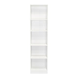 Estantería Home Blanco 45x181cm con Cinco Compartimientos - Bibliotecas y Estanterías | Bylmo