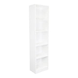 Estantería Home Blanco 45x181cm con Cinco Compartimientos