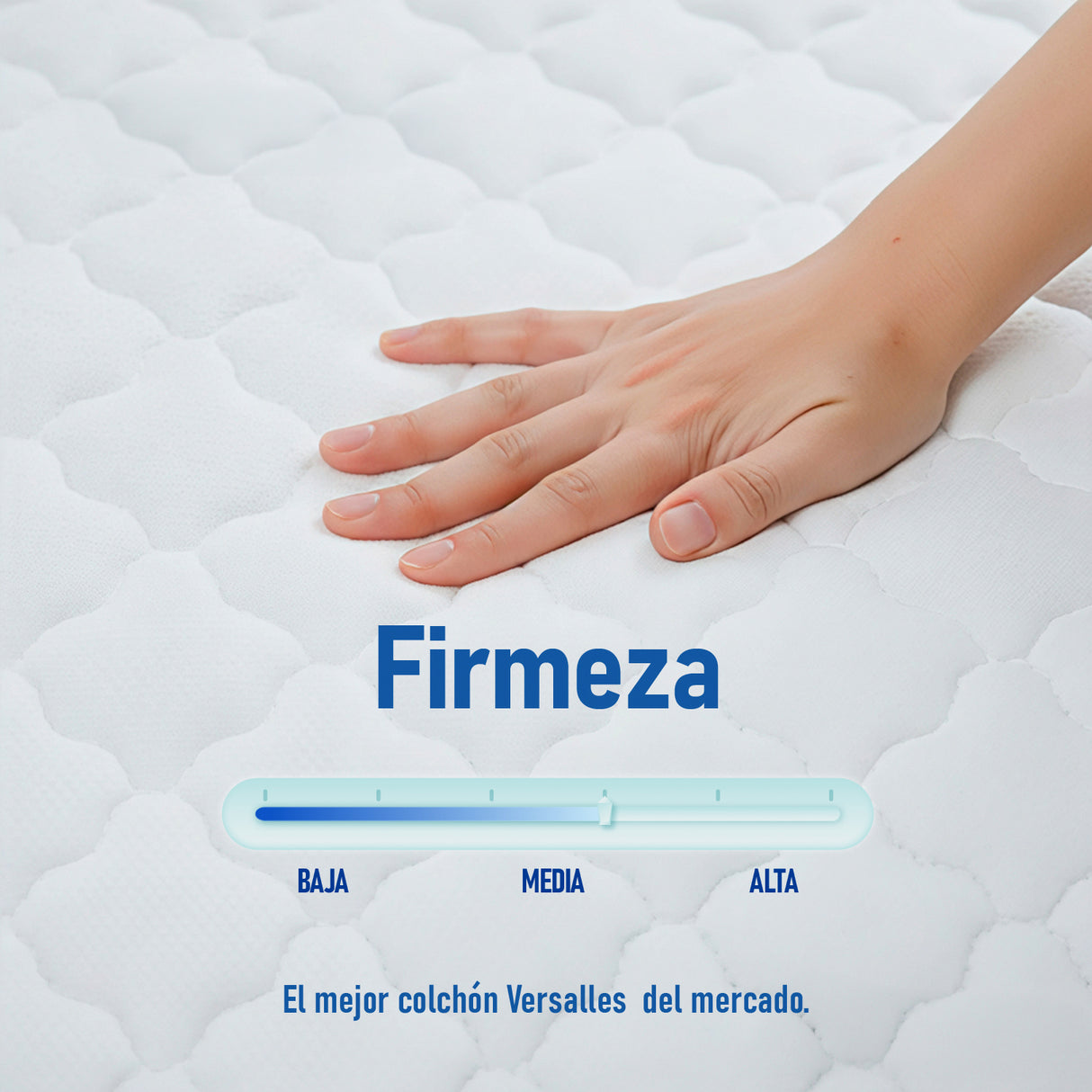 Combo Colchón Enrollado y Base Cama Versalles Negro Doble 140 X 190 Cm Medio Firme Ortopedico e Hipoalergénico - Combos Habitacion | Bylmo