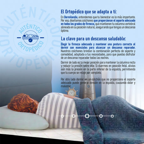 Combo Colchón Enrollado y Base Cama Versalles Negro Doble 140 X 190 Cm Medio Firme Ortopedico e Hipoalergénico - Combos Habitacion | Bylmo