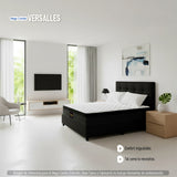 Combo Colchón y Base Cama Versalles Negro King 200 X 200 Cm Medio Firme Ortopedico e Hipoalergénico - Combos Habitacion | Bylmo