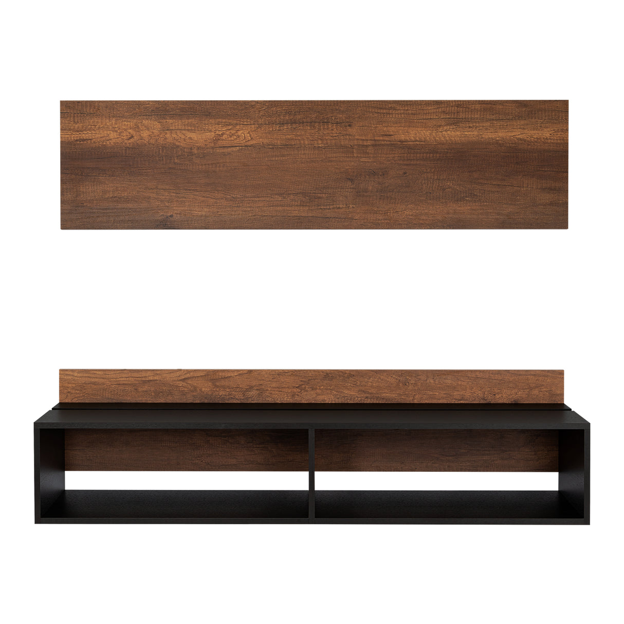 Panel de TV Classic Caramelo 138x135cm Para TV Hasta 60 Pulgadas sin Cajones - Muebles de TV | Bylmo