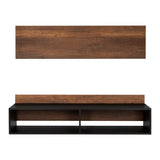 Panel de TV Classic Caramelo 138x135cm Para TV Hasta 60 Pulgadas sin Cajones - Muebles de TV | Bylmo