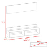 Panel de TV Classic Caramelo 138x135cm Para TV Hasta 60 Pulgadas sin Cajones - Muebles de TV | Bylmo