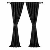 Cortina Jacquard Negro 280x200cm de Figuras