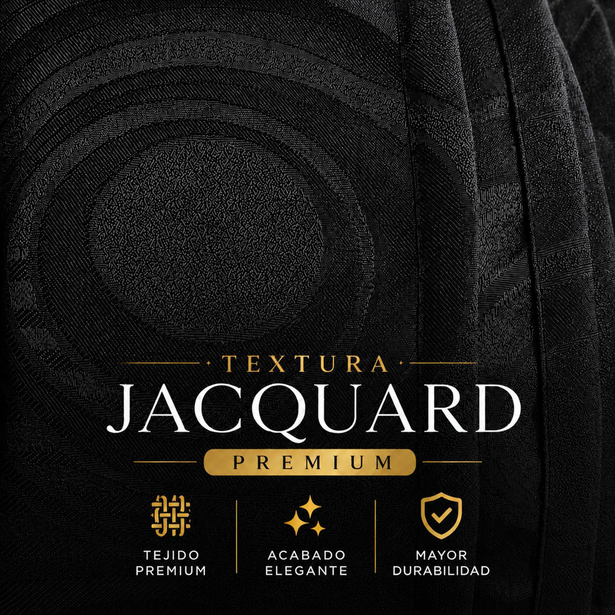 Cortina Jacquard Negro 280x200cm de Figuras