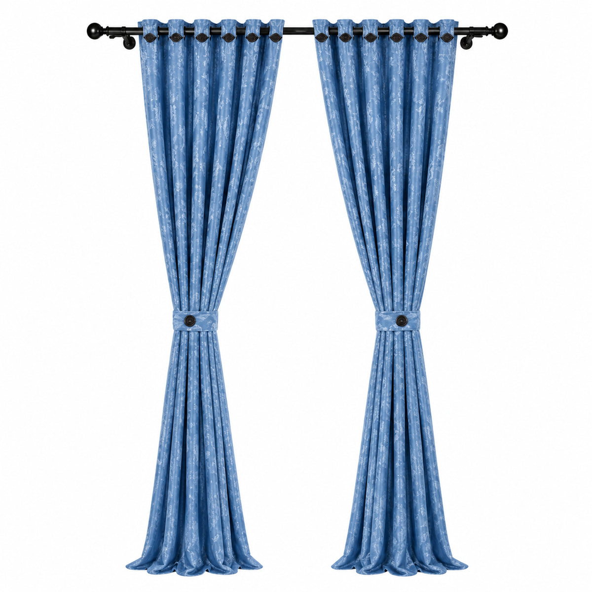 Cortina Jacquard Azul Celeste 280x200cm de Figuras