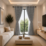 Cortina Jacquard Gris 280x200cm de Figuras