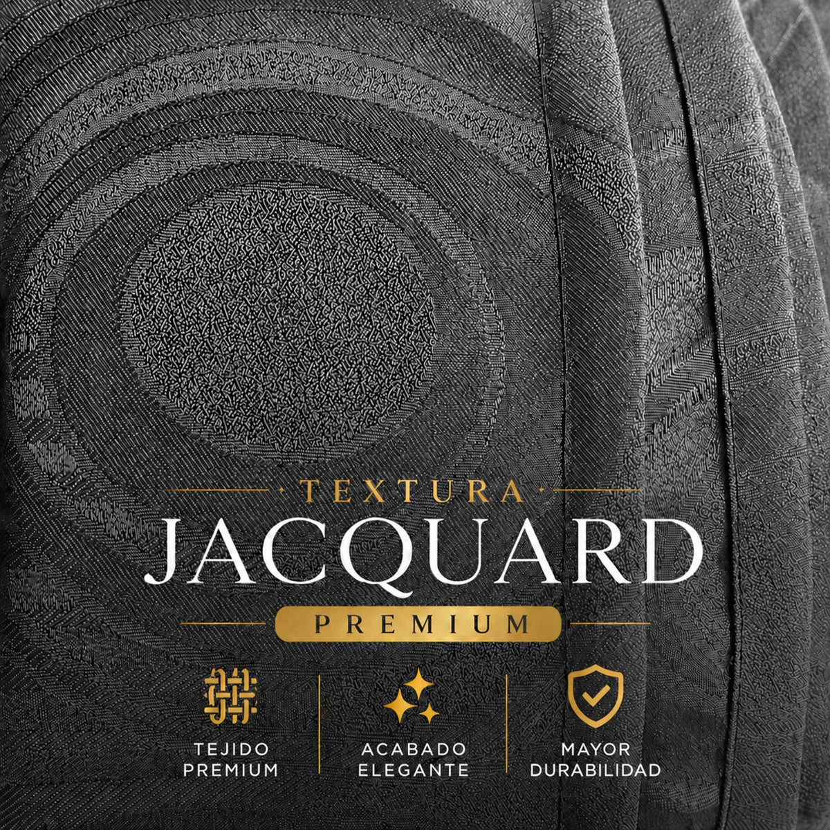 Cortina Jacquard Gris 280x200cm de Figuras