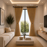 Cortina Jacquard Dorado 280x200cm de Figuras