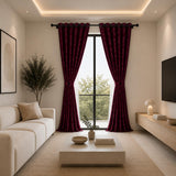 Cortina Jacquard Vinotinto 280x200cm de Figuras