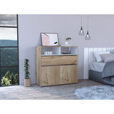 Cómoda Sleep Duna y Blanco 100x96cm de Tres Hileras con Un Cajón - CAJONERAS Y COMODAS | Bylmo