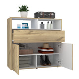 Cómoda Sleep Duna y Blanco 100x96cm de Tres Hileras con Un Cajón - CAJONERAS Y COMODAS | Bylmo