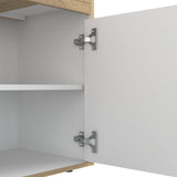 Cómoda Sleep Duna y Blanco 100x96cm de Tres Hileras con Un Cajón - CAJONERAS Y COMODAS | Bylmo