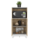 Mueble Microondas Diyue 2 puertas gran capacidad Duna y Blanco moderno 65 x 130cm - Alacenas y Muebles Microondas | Bylmo
