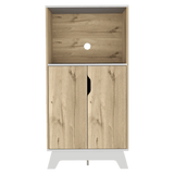 Mueble Microondas Diyue 2 puertas gran capacidad Duna y Blanco moderno 65 x 130cm - Alacenas y Muebles Microondas | Bylmo