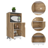 Mueble Microondas Diyue 2 puertas gran capacidad Duna y Blanco moderno 65 x 130cm - Alacenas y Muebles Microondas | Bylmo