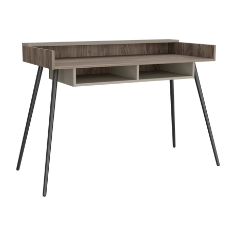 Escritorio Marlow Coñac 124x55x82.7cm MDP Patas Metálicas 5 años Garantía - Escritorios | Bylmo