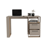 Escritorio Verlot 120x52cm 2 cajones color Taupe cent. de computo - Escritorios | Bylmo