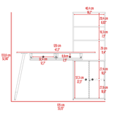 Escritorio Alfari Duna 60x135cm MDP 1 año garantía 30kg capacidad - Escritorios | Bylmo