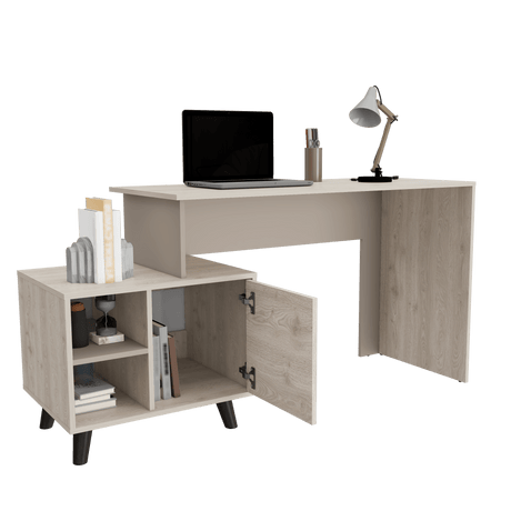 Escritorio Leira 151.5x75.6 Ceniza 5 años Garantía MDP Moderno - Escritorios | Bylmo
