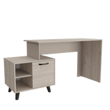 Escritorio Leira 151.5x75.6 Ceniza 5 años Garantía MDP Moderno - Escritorios | Bylmo