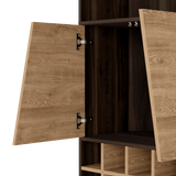 Bar Esquinero Fraktal Habano 65.8x180cm Moderno - Bares | Bylmo