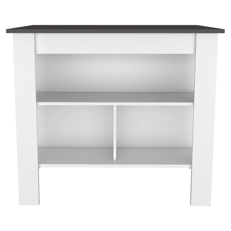 Isla de Cocina Cala 70x103 Blanco Onix Moderno - Barras y Muebles Auxiliares | Bylmo