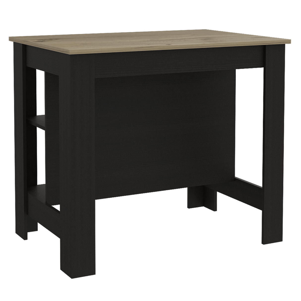 Isla de Cocina Cala 70x103 Wengue Duna 2 Entrepaños - Barras y Muebles Auxiliares | Bylmo