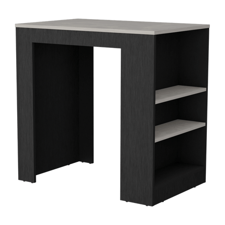 Isla de Cocina Potree Moderno 3 Entrepaños Wengue 59x91.3cm - Barras y Muebles Auxiliares | Bylmo