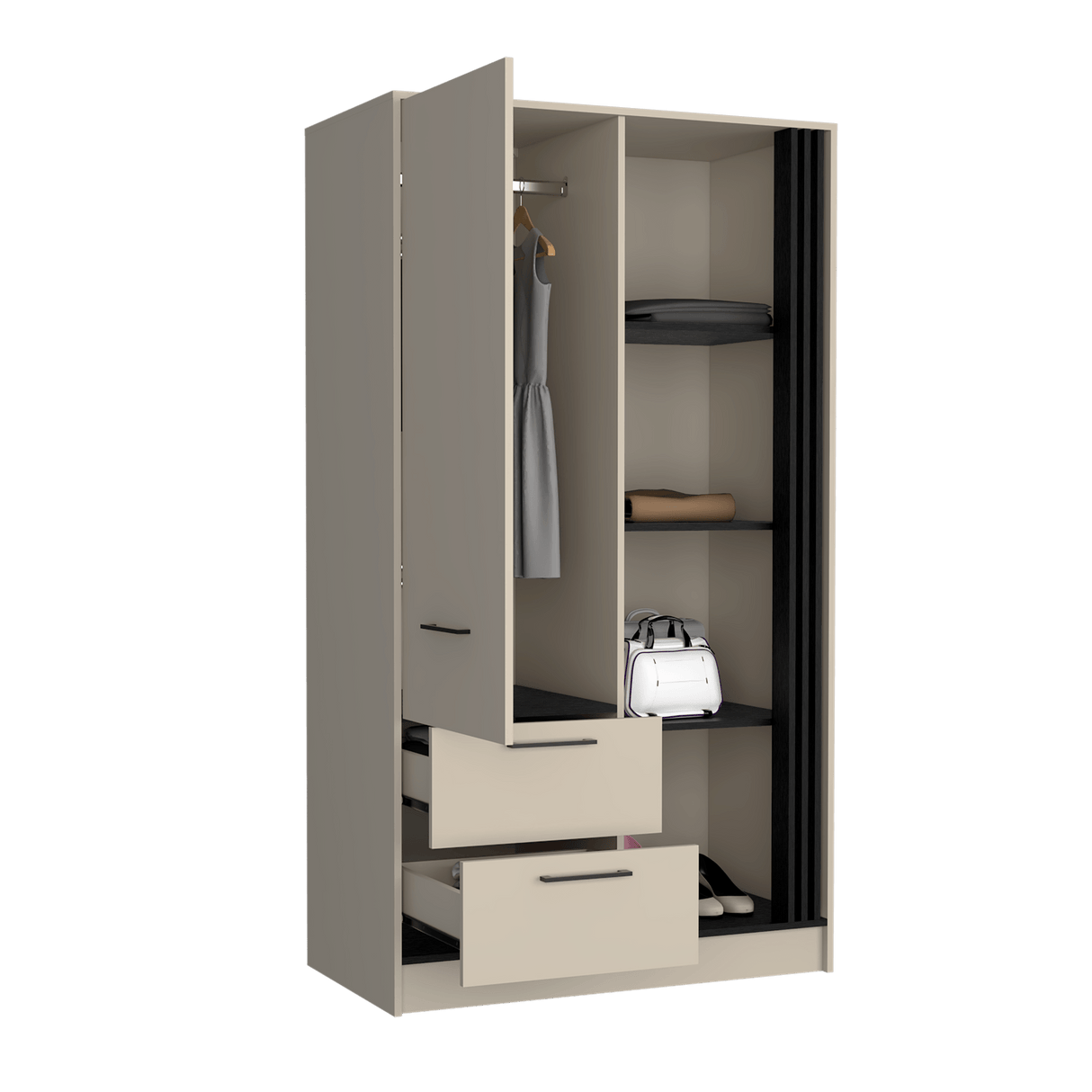 Closet Gantt Wengue 52x180cm Moderno - Closets | Bylmo