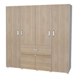 Closet Bonn Moderno 180x49.8 Blanco con 6 Puertas y 2 Cajones - Closets | Bylmo