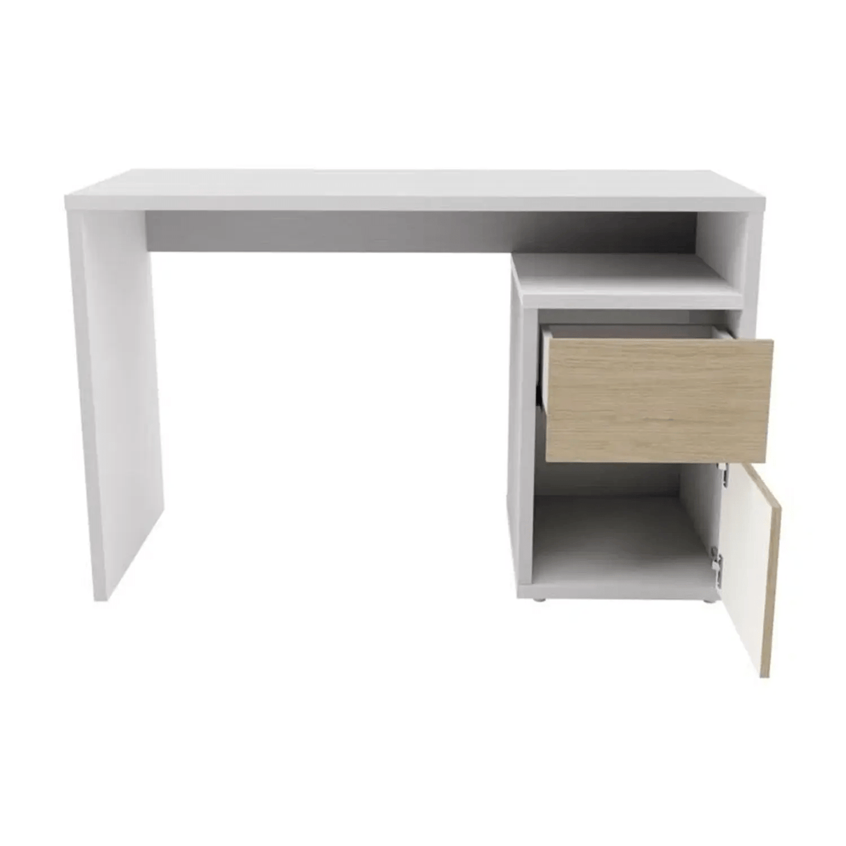 Escritorio Adda 120x50 Blanco Moderno con 1 Cajón - Escritorios | Bylmo