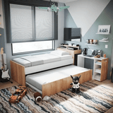 Cama Nido Sencilla 90 cm Duna y Blanco Mltifuncional - Camas y Cabeceros | Bylmo